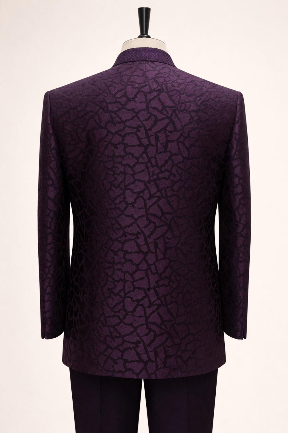Wine Imported Indo Western Set With Sequins And Embroidery Work