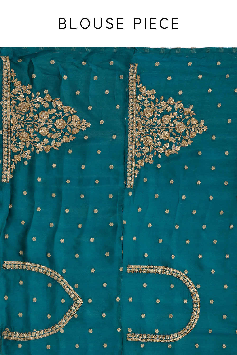 Aqua Green Woven Banarasi Satin Saree with Resham and Zari Work