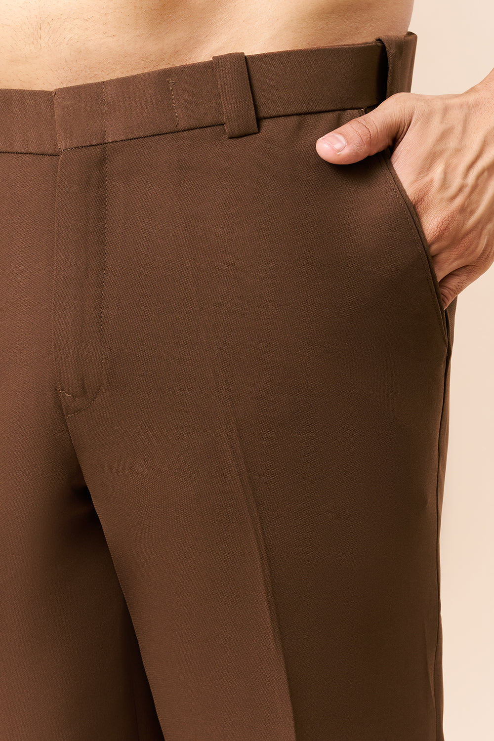 Chocolate Brown Georgette Jodhpuri with Cut Dana and Zari Elephant Motif