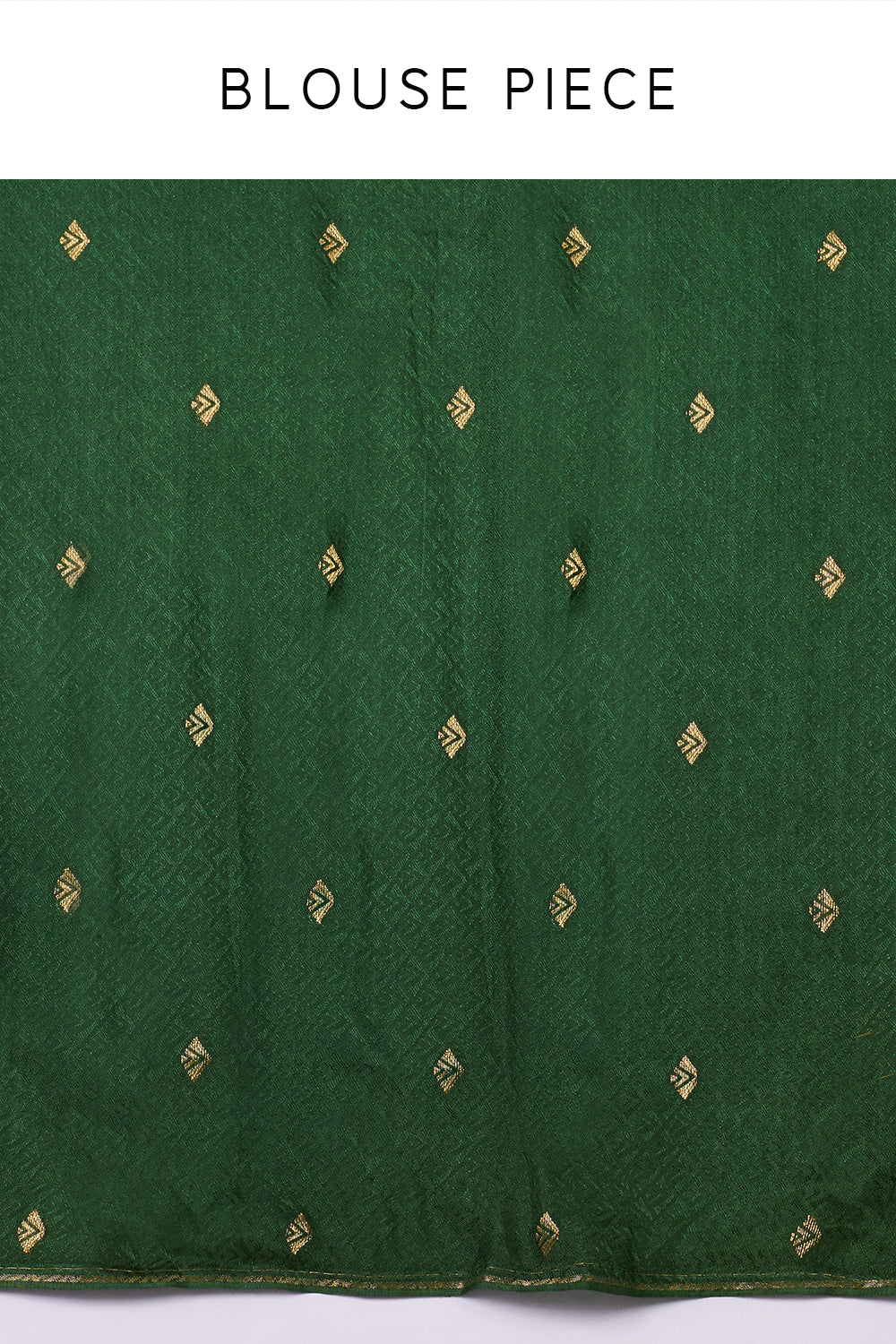 Green Brocade Silk Printed Saree with Zari Work