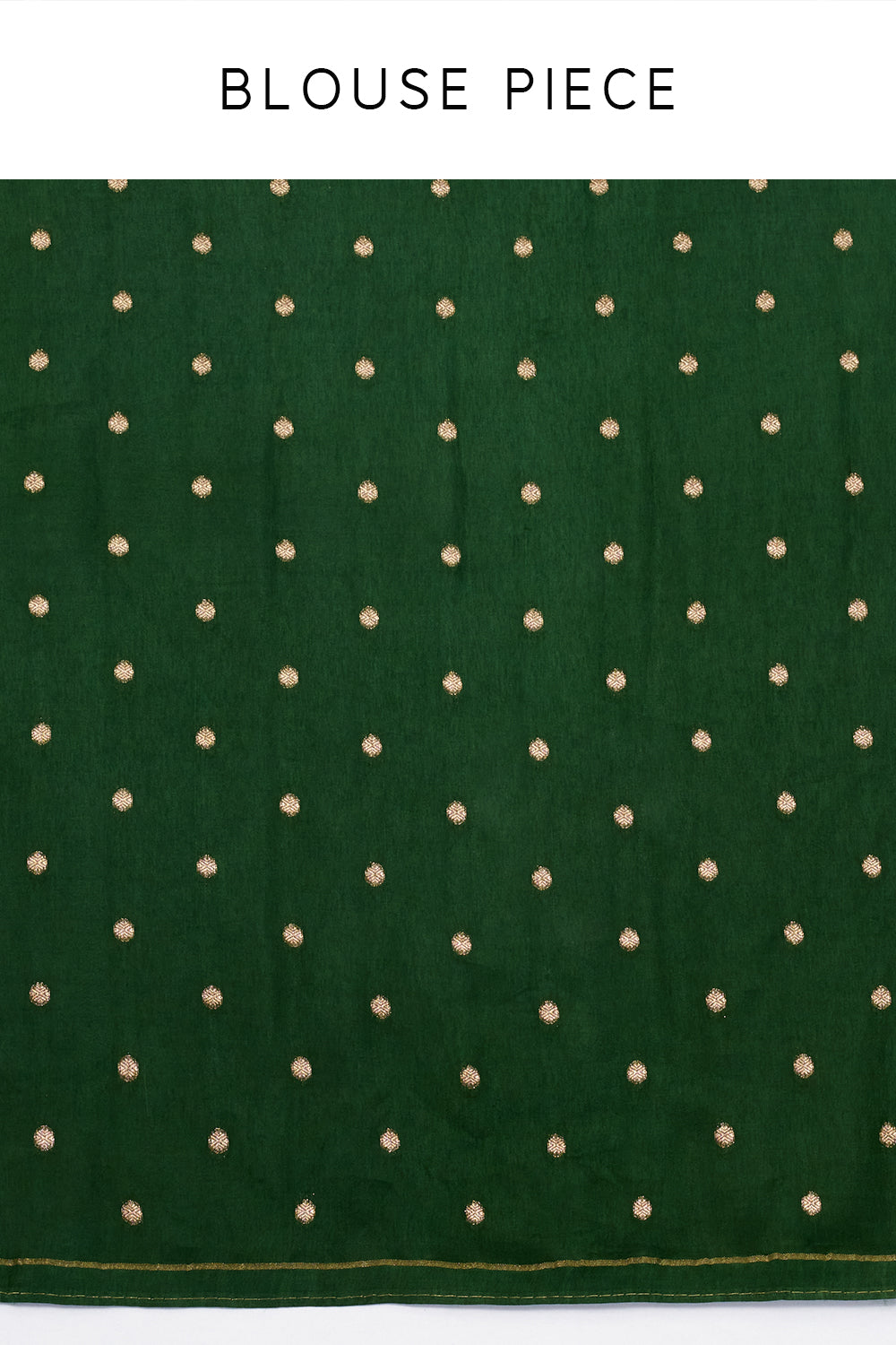 Green Silk Woven Saree with Nature Motifs
