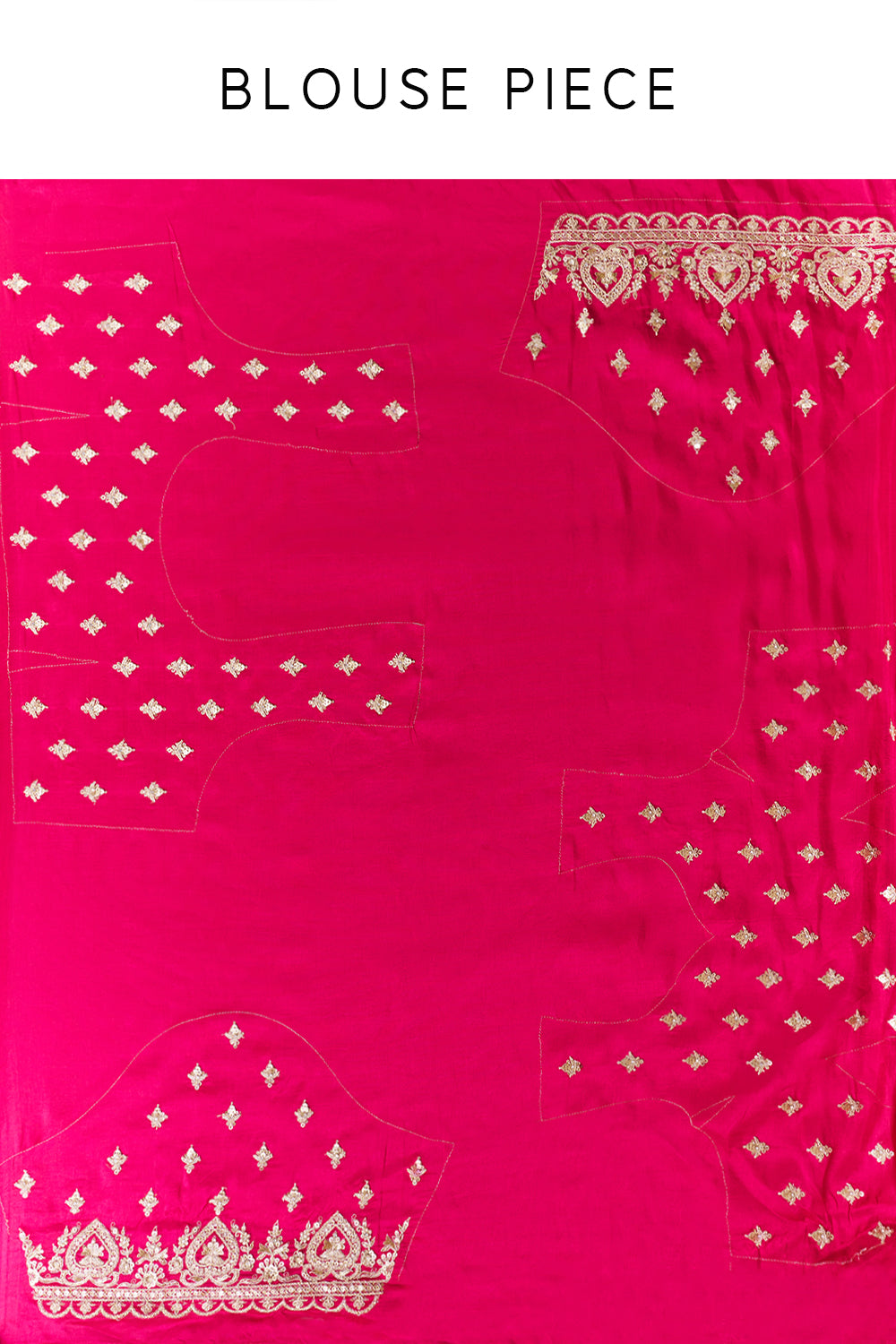 Ivory Gold Tissue Organza Embroidered Saree with Zari and Applique Work
