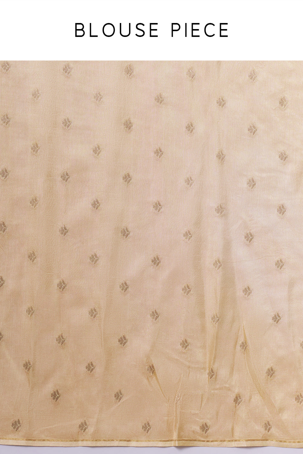 Light Golden Dola Silk Saree with Zardosi Work
