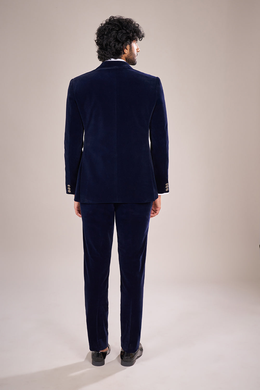 Midnight Velvet Embellished Tuxedo Set