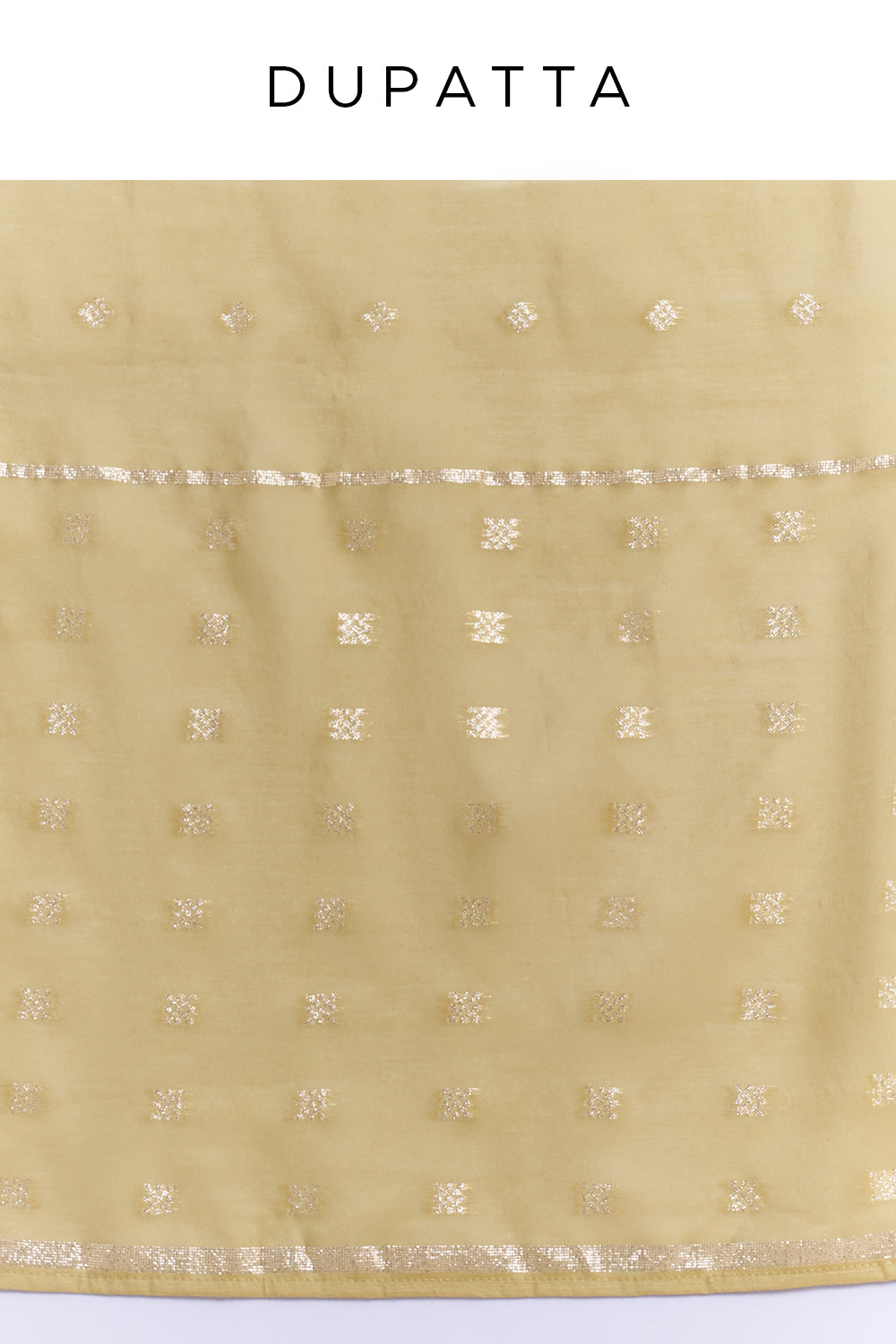 Olive Green Tissue Applique Kurta Set