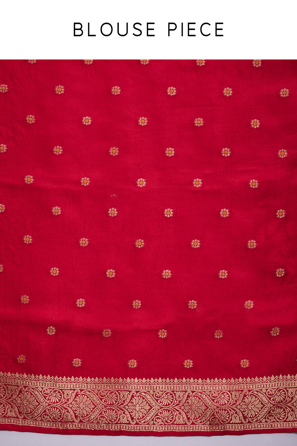 Pink and Orange Banarasi Silk Leheriya-Inspired Print Saree with Unstitched Blouse