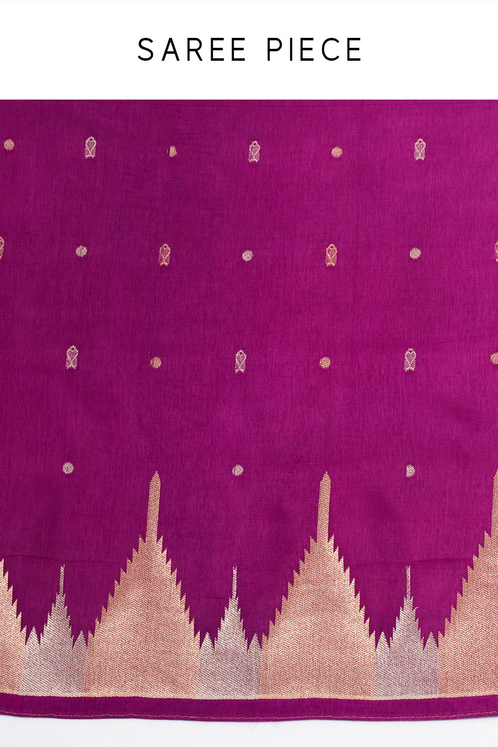 Purple Silk Woven Saree with Nature Motifs