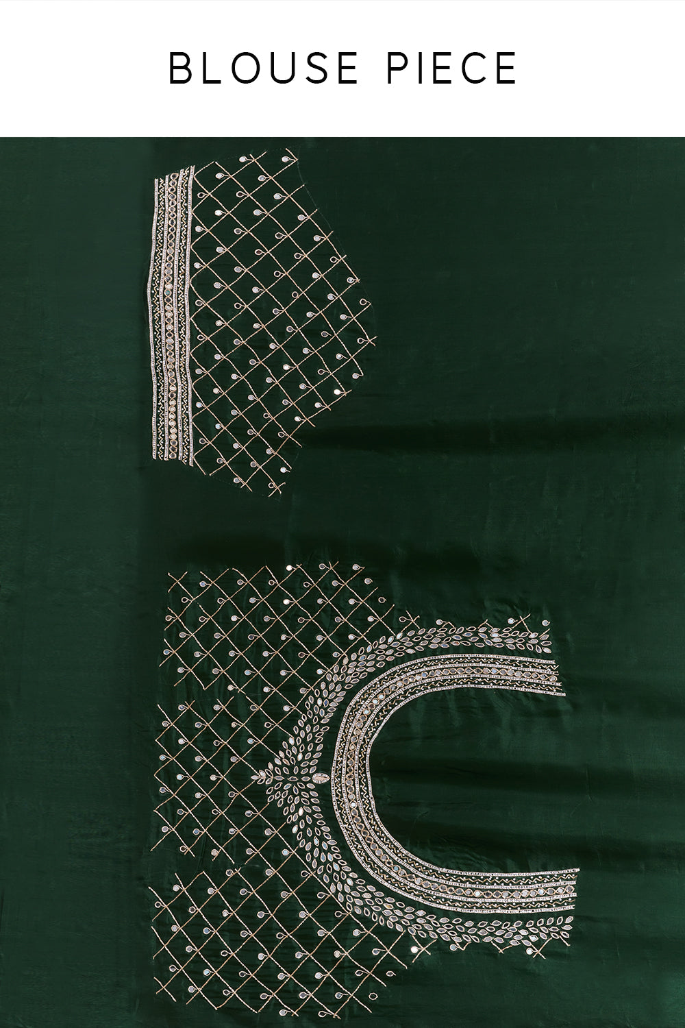 Rani Pink Silk Woven Saree with Mirror and Cutdana Work