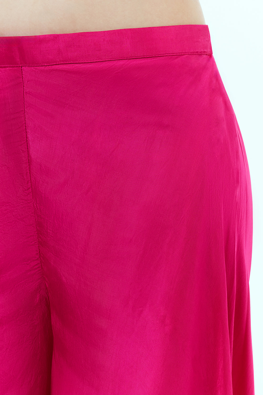 Rani Pink Uppada Silk Suit Set with Zardosi Work