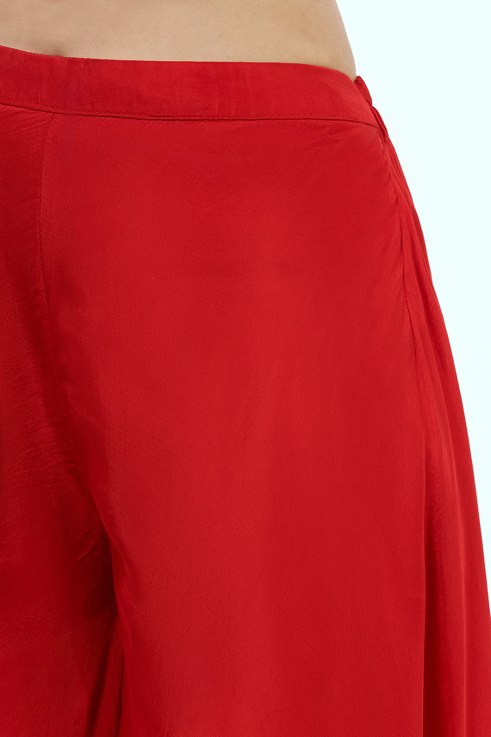 Red Uppada Silk Co-ord Set with Gota Work