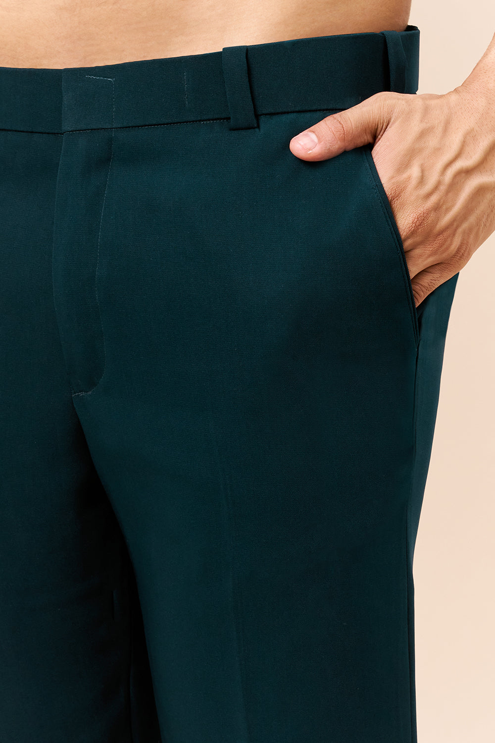 Teal Georgette Jodhpuri with Zari Medallian Motif