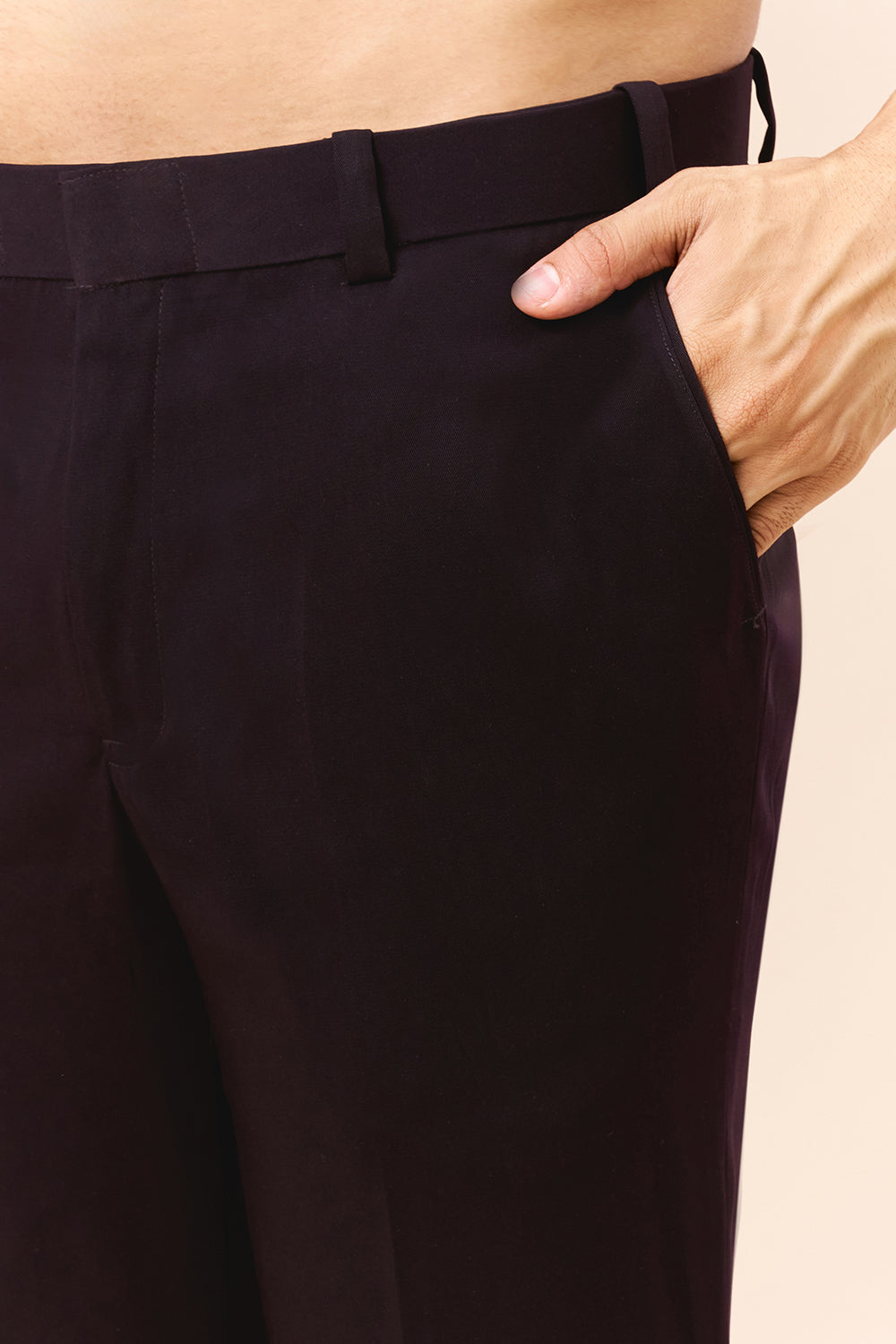 Wine Georgette Jodhpuri with Zari Medallian Motif