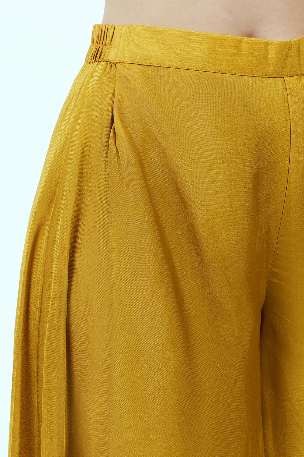Yellow Uppada Silk Suit Set with Zardosi Work